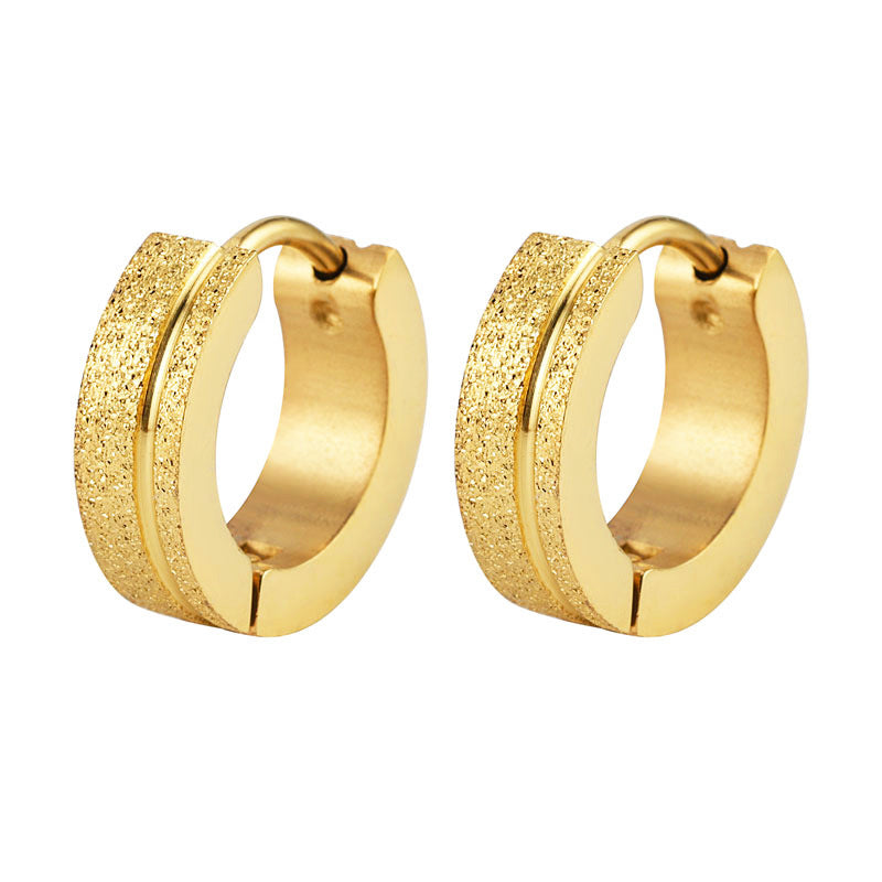 Round Stainless Steel Earrings