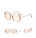Fashionable Large Half Frame Sunglasses