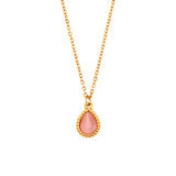 Dropper Opal Pendant Necklace
