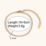 Tennis Chain Necklace and/or Bracelet - Stainless Steel