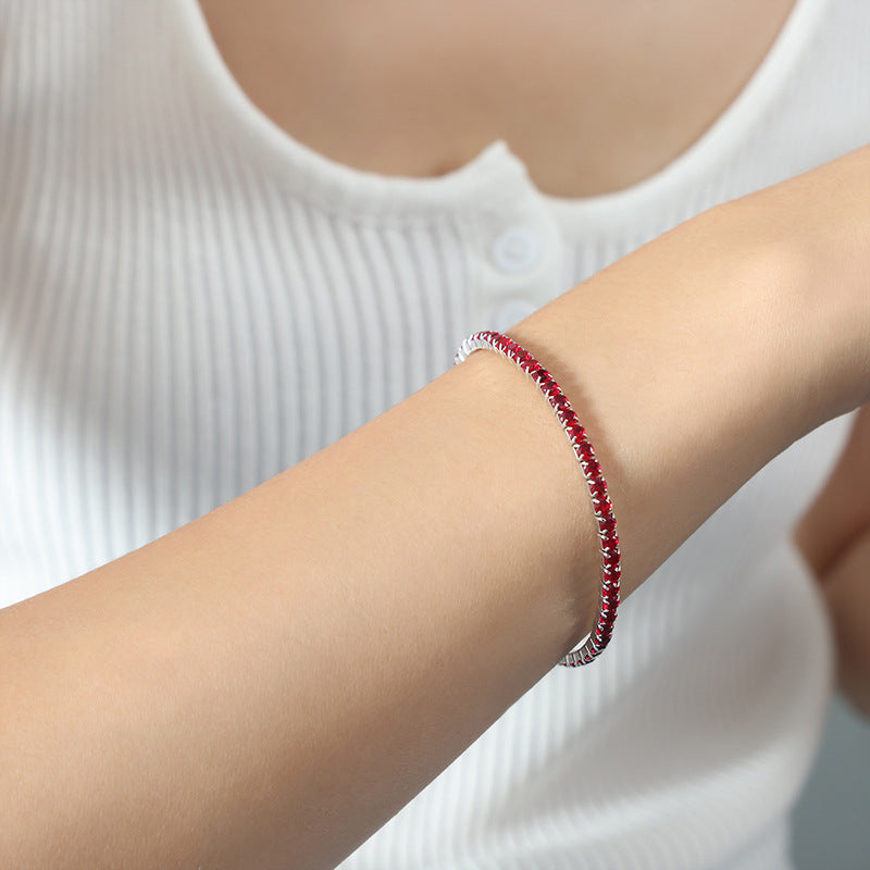 Colorful Tennis Stretch Bracelet