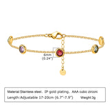 Colorful Zircon Geometric Bracelet