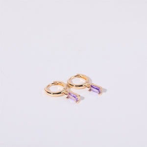 Retro Birthstone Earrings - Stainless Steel