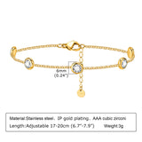 Colorful Zircon Geometric Bracelet