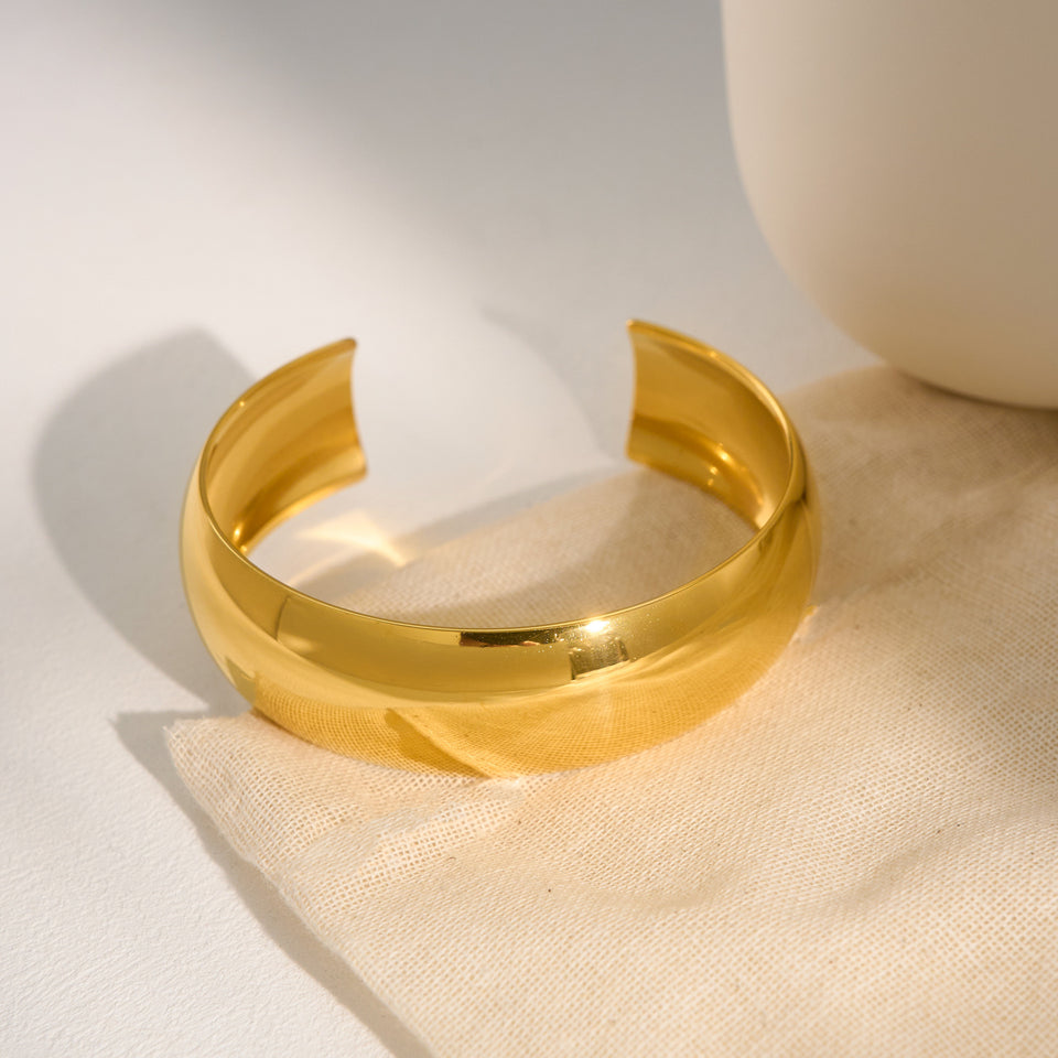 Wide Thick Bracelet