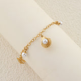 Niche Temperament Round Beads XINGX Shell Anklet