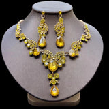 Bridal Necklace Earrings Zircon Wedding Accessories Suit