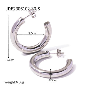 Classic Hoop earring - 18K Gold Stainless Steel
