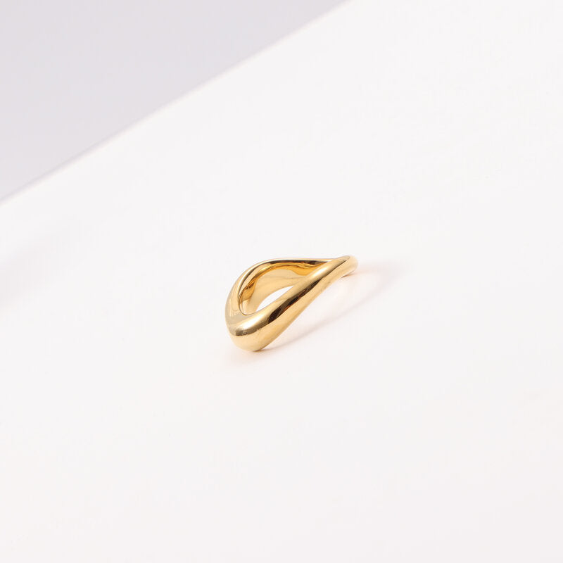 Curved Ring - Stainless steel