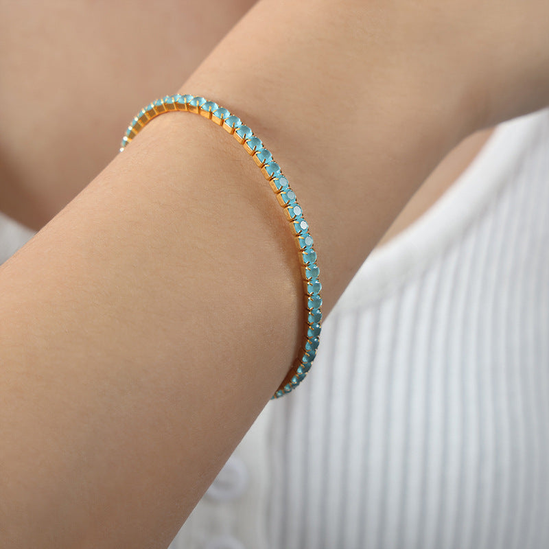 Colorful Tennis Stretch Bracelet