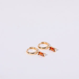 Retro Birthstone Earrings - Stainless Steel