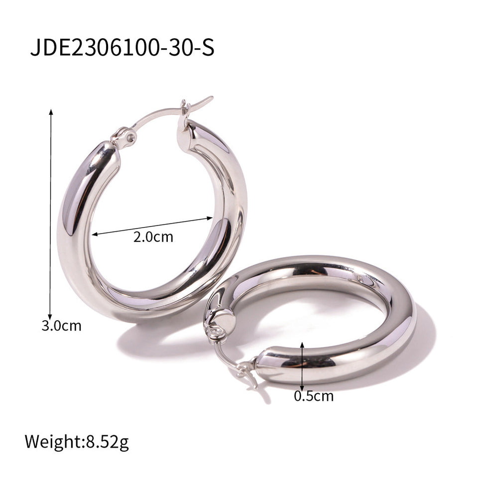 Classic Hoop earring - 18K Gold Stainless Steel