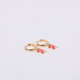 Retro Birthstone Earrings - Stainless Steel