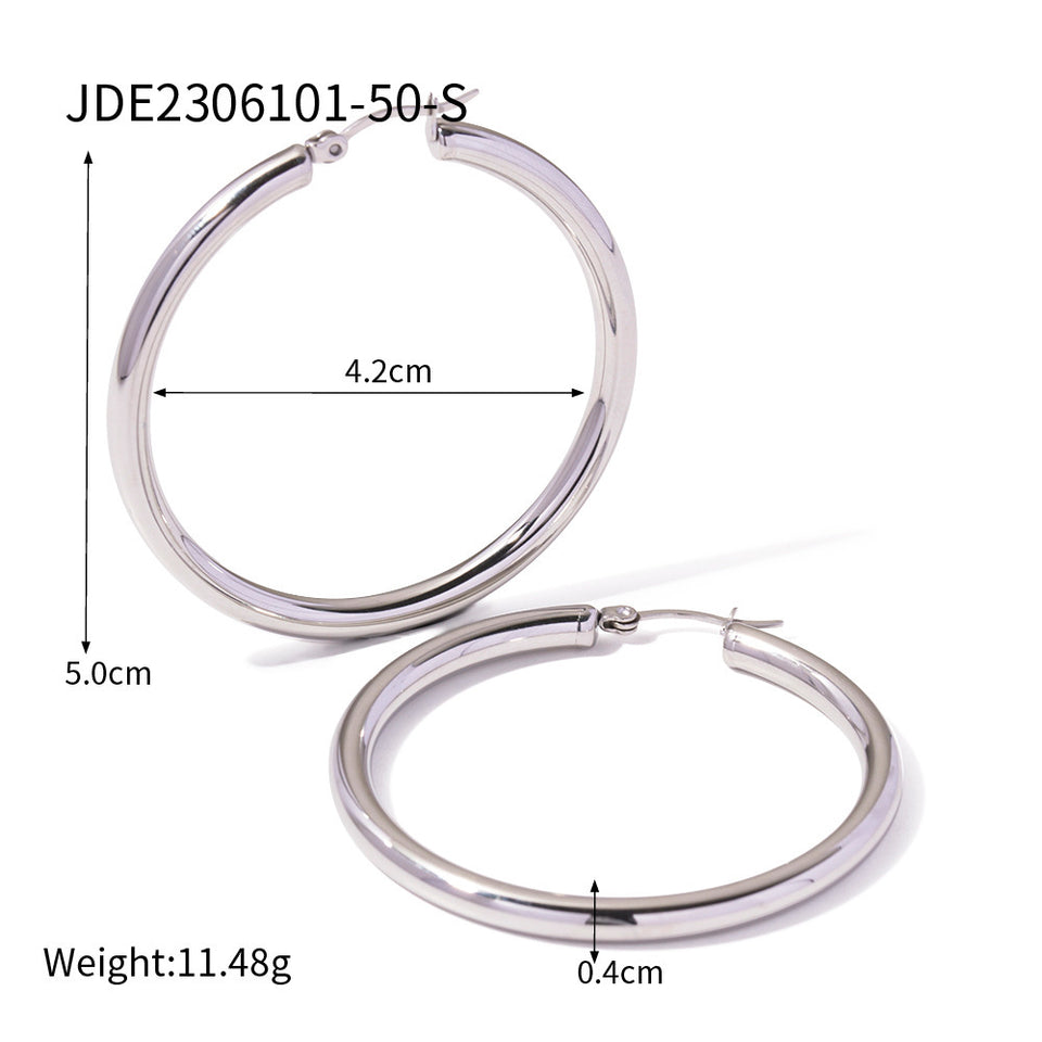 Classic Hoop earring - 18K Gold Stainless Steel