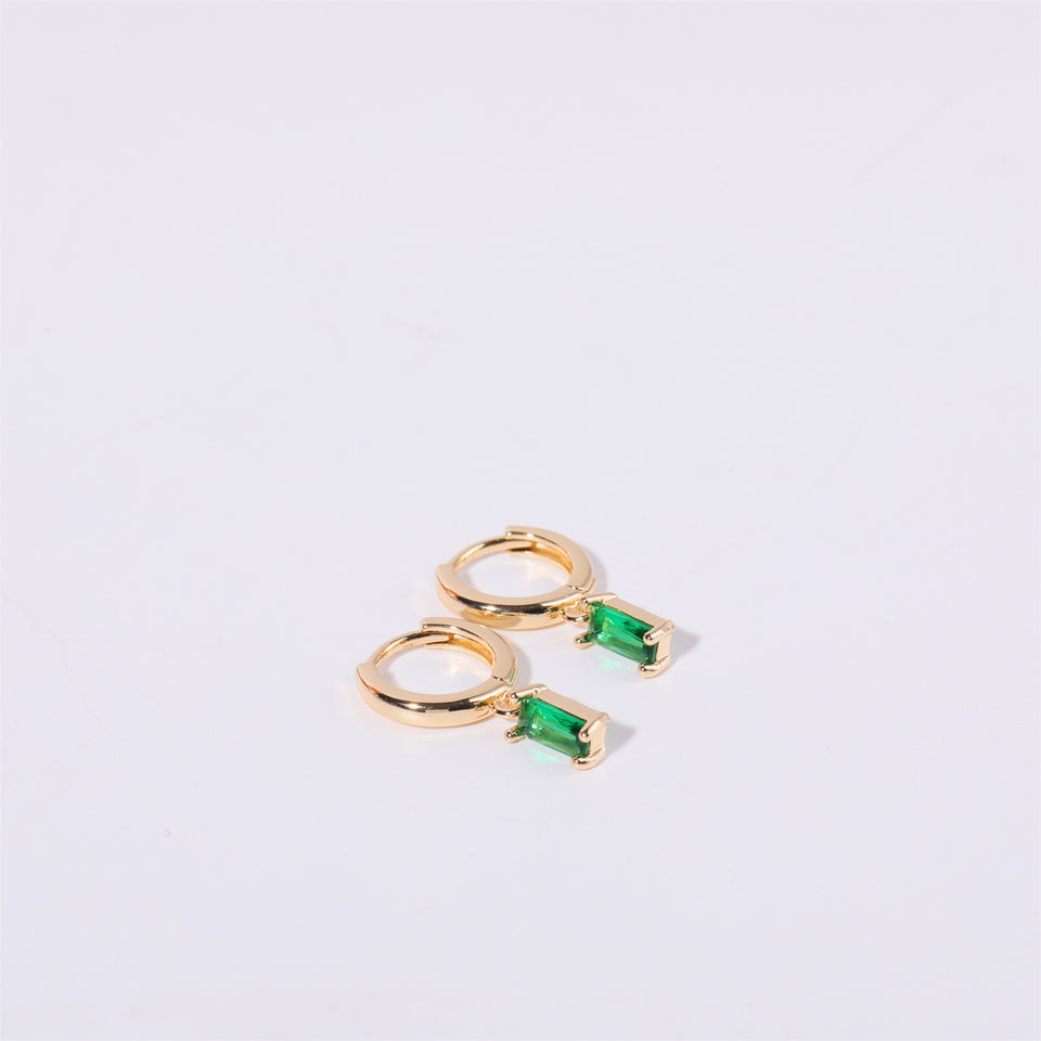 Retro Birthstone Earrings - Stainless Steel