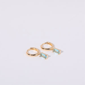 Retro Birthstone Earrings - Stainless Steel