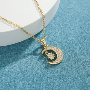Star And Moon Lucky Necklace