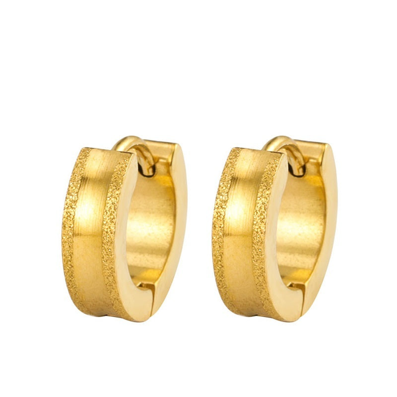 Round Stainless Steel Earrings