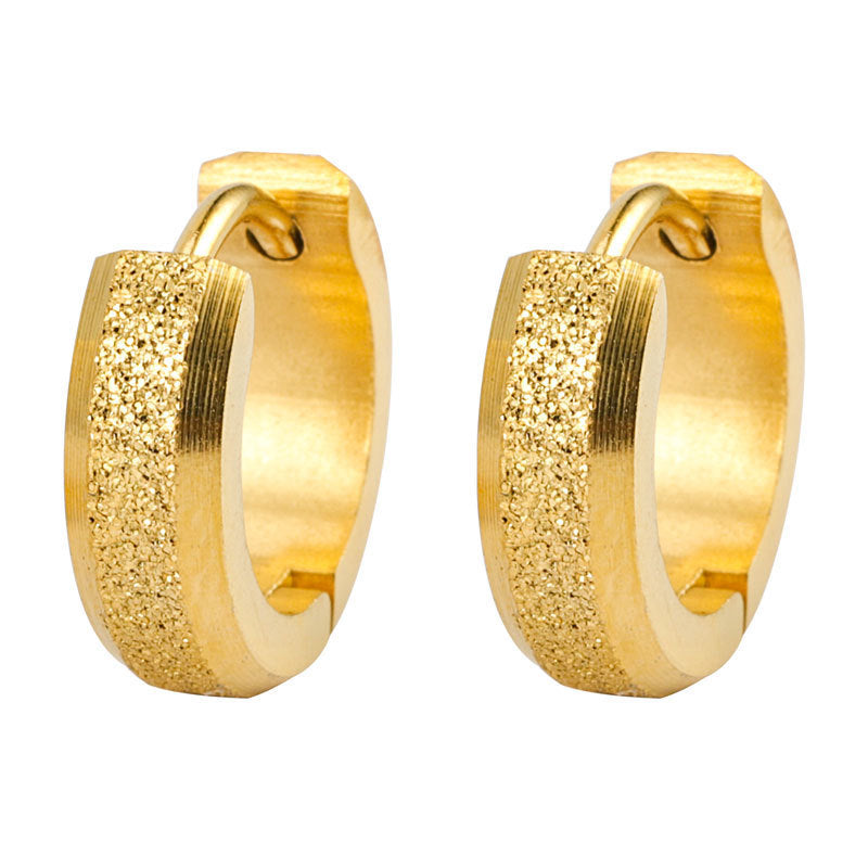 Round Stainless Steel Earrings