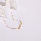 Pin Zircon Pendant Clip Personalized Design Versatile 14k Necklace
