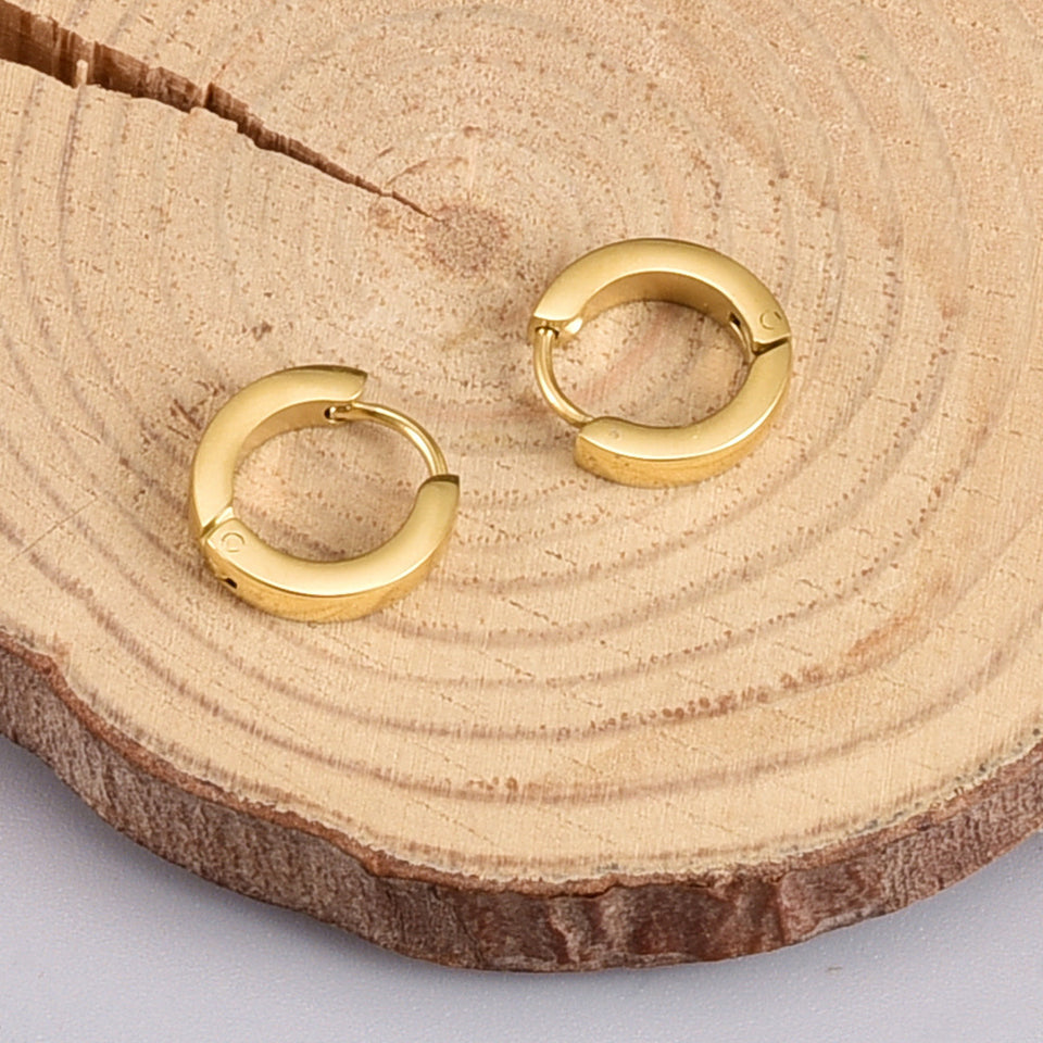 Gold earrings - Stainless steel