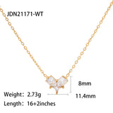 Heart-shaped Zircon Necklace