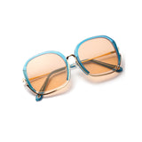Fashionable Large Half Frame Sunglasses