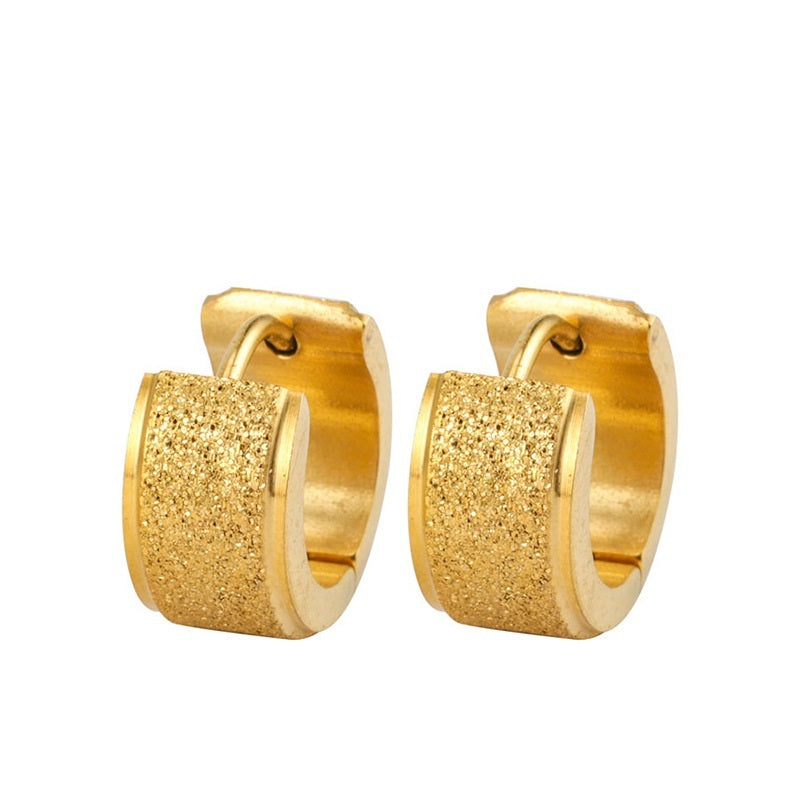 Round Stainless Steel Earrings