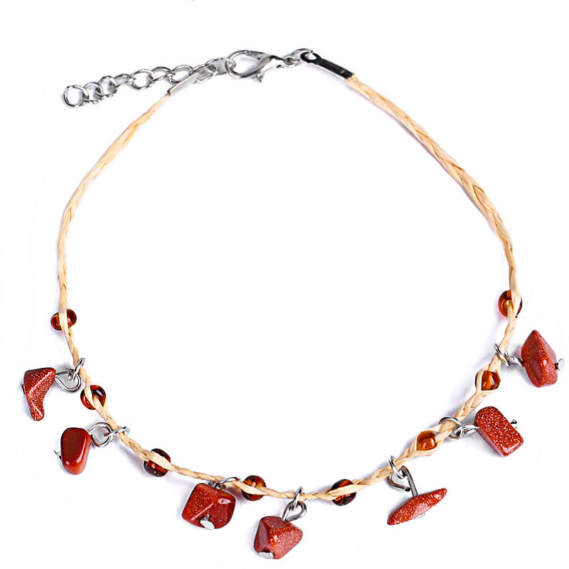Bohemian Gravel Anklet Bell