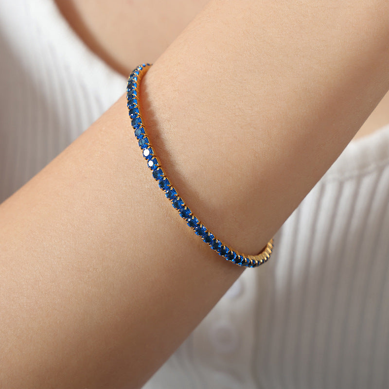 Colorful Tennis Stretch Bracelet