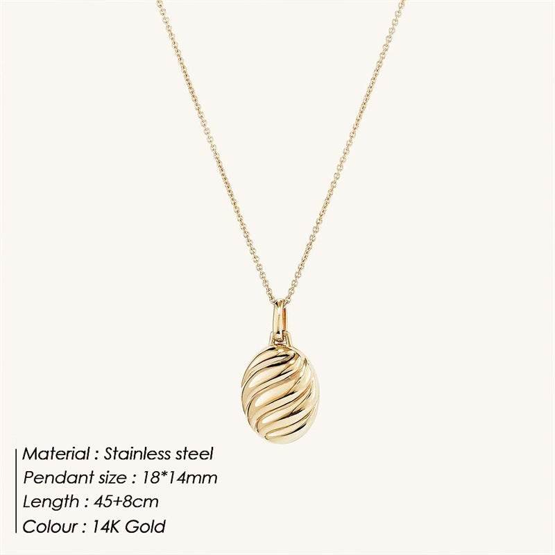 Flat Cocoon Necklace