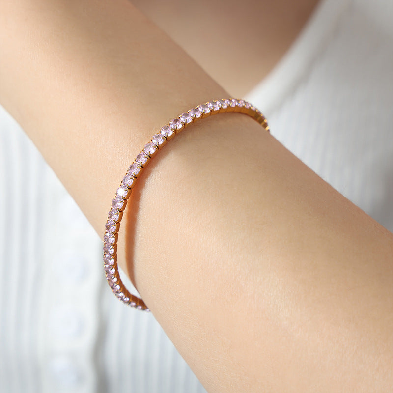 Colorful Tennis Stretch Bracelet