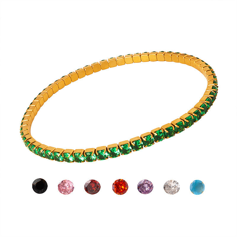 Colorful Tennis Stretch Bracelet