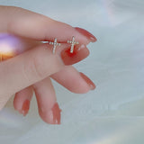 Small Cross Earrings - Stainless Steel